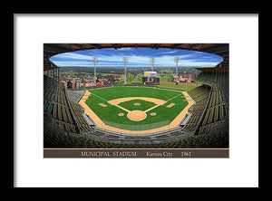 Municipal Stadium 1961 - Framed Print