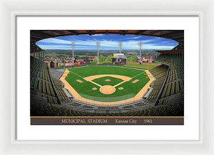 Municipal Stadium 1961 - Framed Print