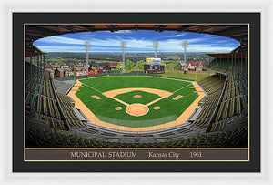 Municipal Stadium 1961 - Framed Print