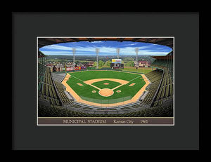 Municipal Stadium 1961 - Framed Print