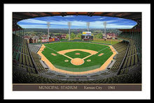 Load image into Gallery viewer, Municipal Stadium 1961 - Framed Print
