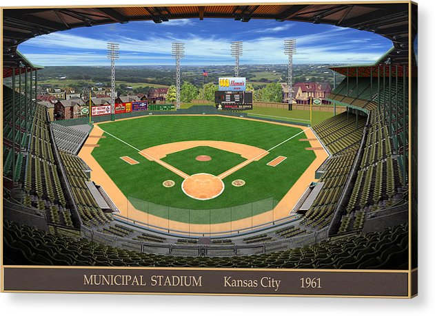 Municipal Stadium 1961 - Acrylic Print