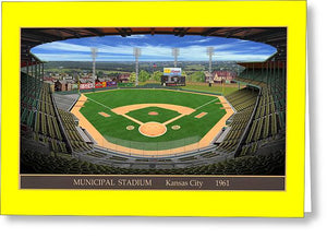 Municipal Stadium 1961 - Greeting Card