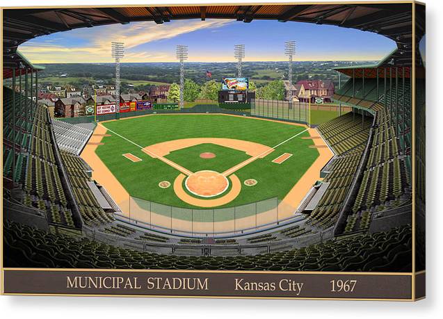 Municipal Stadium 1967 - Canvas Print