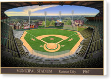 Load image into Gallery viewer, Municipal Stadium 1967 - Canvas Print
