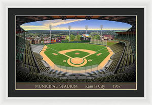 Municipal Stadium 1967 - Framed Print