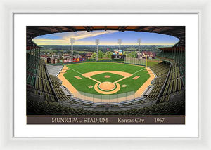 Municipal Stadium 1967 - Framed Print