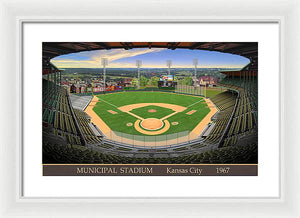 Municipal Stadium 1967 - Framed Print