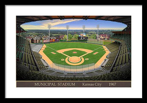 Municipal Stadium 1967 - Framed Print