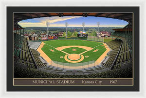 Municipal Stadium 1967 - Framed Print