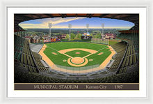 Load image into Gallery viewer, Municipal Stadium 1967 - Framed Print
