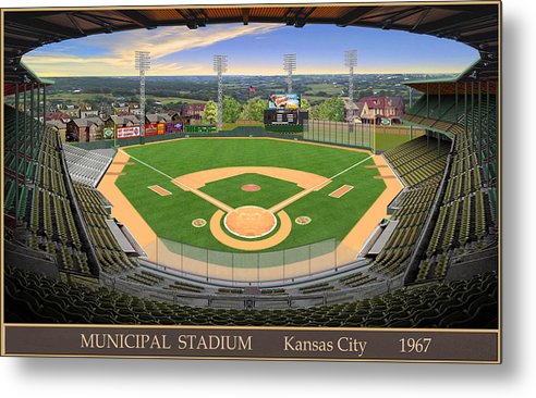 Municipal Stadium 1967 - Metal Print