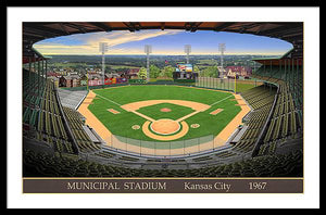 Municipal Stadium 1967 - Framed Print