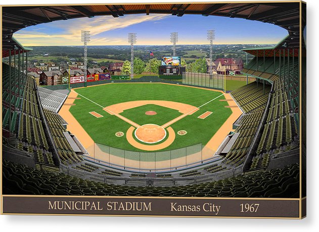 Municipal Stadium 1967 - Acrylic Print
