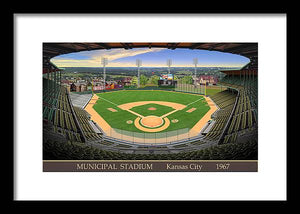 Municipal Stadium 1967 - Framed Print