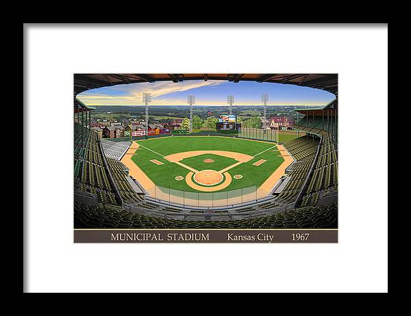 Municipal Stadium 1967 - Framed Print