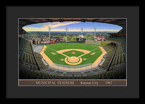 Municipal Stadium 1967 - Framed Print