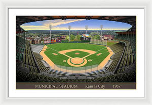 Municipal Stadium 1967 - Framed Print