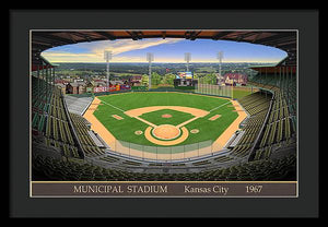 Municipal Stadium 1967 - Framed Print