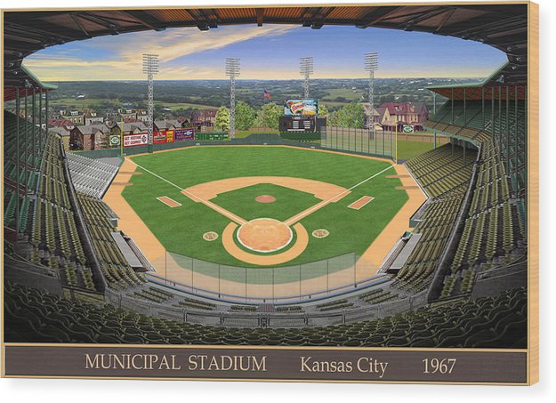 Municipal Stadium 1967 - Wood Print