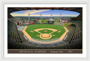 Municipal Stadium 1967 - Framed Print