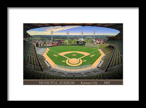 Municipal Stadium 1967 - Framed Print