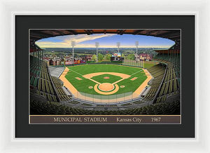 Municipal Stadium 1967 - Framed Print