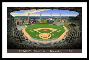 Municipal Stadium 1967 - Framed Print