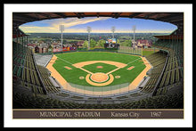 Load image into Gallery viewer, Municipal Stadium 1967 - Framed Print
