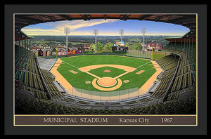 Municipal Stadium 1967 - Framed Print