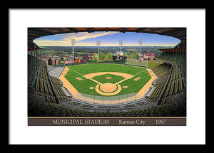 Municipal Stadium 1967 - Framed Print