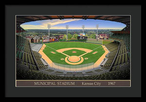 Municipal Stadium 1967 - Framed Print