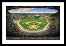 Load image into Gallery viewer, Municipal Stadium 1967 - Framed Print
