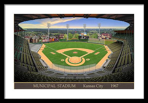 Municipal Stadium 1967 - Framed Print