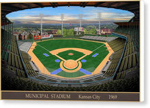 Load image into Gallery viewer, Municipal Stadium 1969 - Canvas Print
