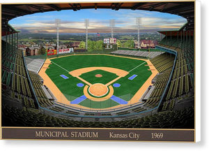 Municipal Stadium 1969 - Canvas Print