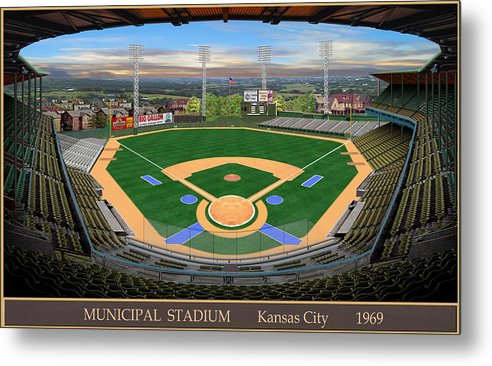 Municipal Stadium 1969 - Metal Print