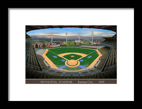 Municipal Stadium 1969 - Framed Print