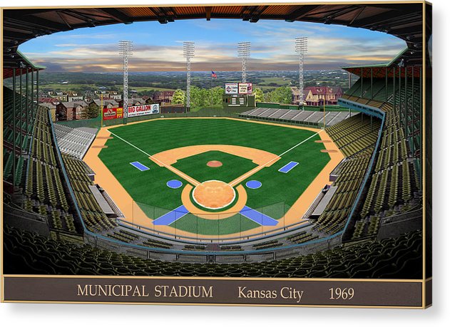 Municipal Stadium 1969 - Acrylic Print