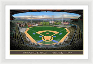 Municipal Stadium 1969 - Framed Print