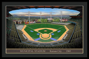 Municipal Stadium 1969 - Framed Print