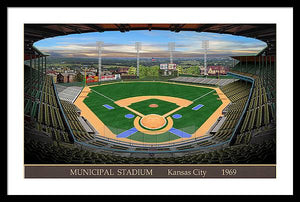 Municipal Stadium 1969 - Framed Print