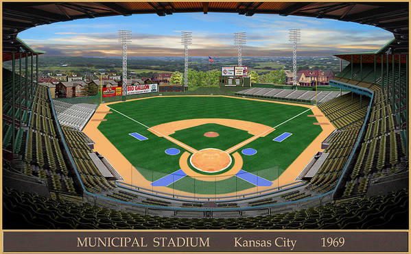 Municipal Stadium 1969 - Art Print