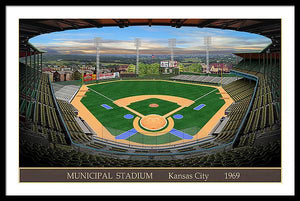 Municipal Stadium 1969 - Framed Print