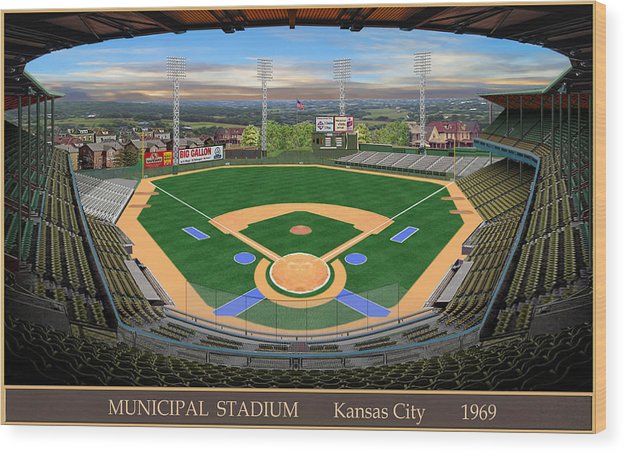 Municipal Stadium 1969 - Wood Print