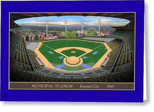 Municipal Stadium 1969 - Greeting Card