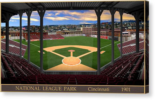 National League Park 1901 - Canvas Print