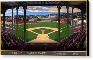 National League Park 1901 - Canvas Print