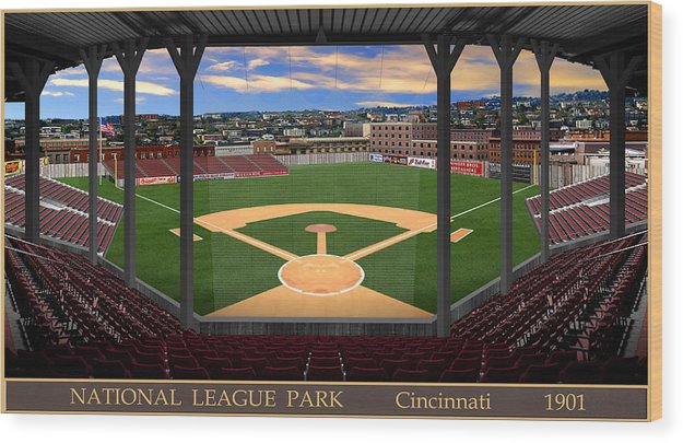 National League Park 1901 - Wood Print