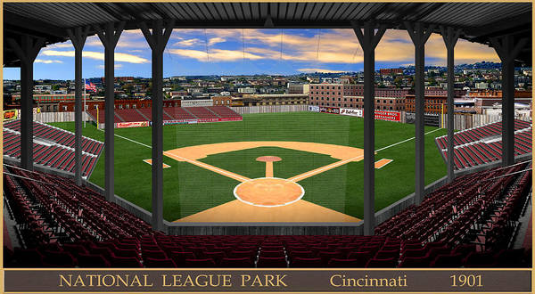 National League Park 1901 - Art Print